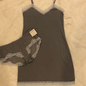 NWOT Lingerie Slip Dress and matching panty